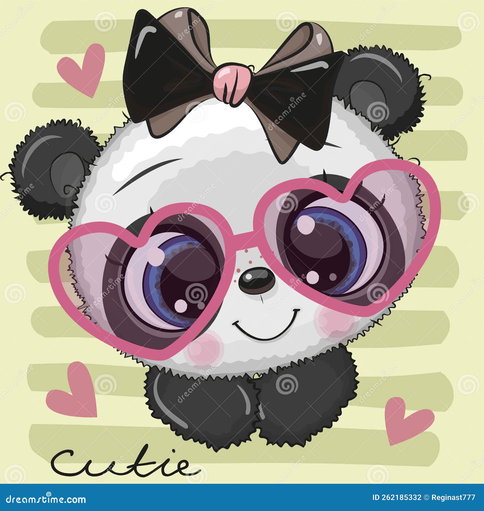 Panda Dos Desenhos Animados Com Óculos. Padrão Vetorial Sem Emenda Royalty  Free SVG, Cliparts, Vetores, e Ilustrações Stock. Image 121360688