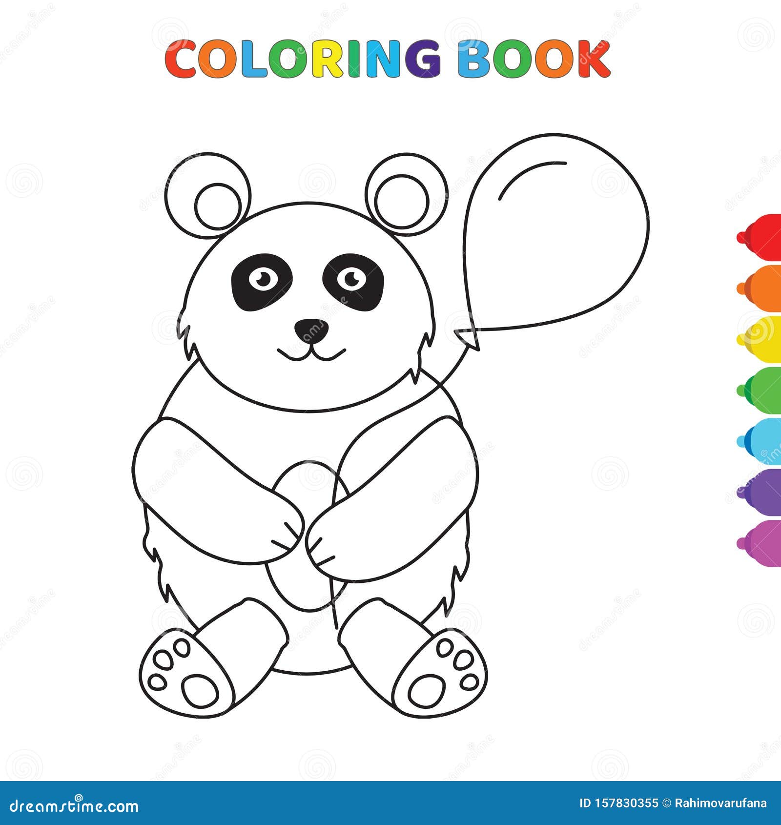 Esboço Da Página De Colorir Pequeno Panda De Desenho Animado Com Bambu Ou  Cana-de-açúcar. Livro De Coloração Para Crianças Ilustração do Vetor -  Ilustração de contorno, kindergarten: 218495613