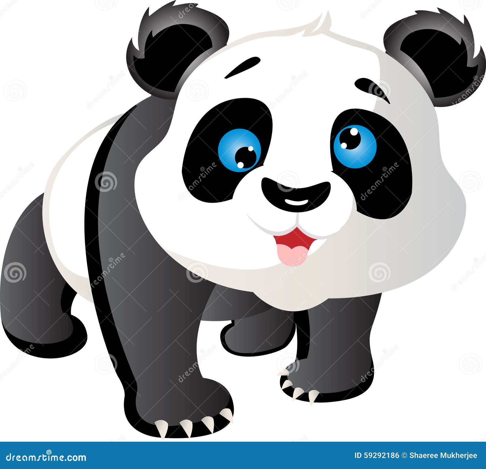 Panda De Dessin Animé Illustration De Vecteur Illustration