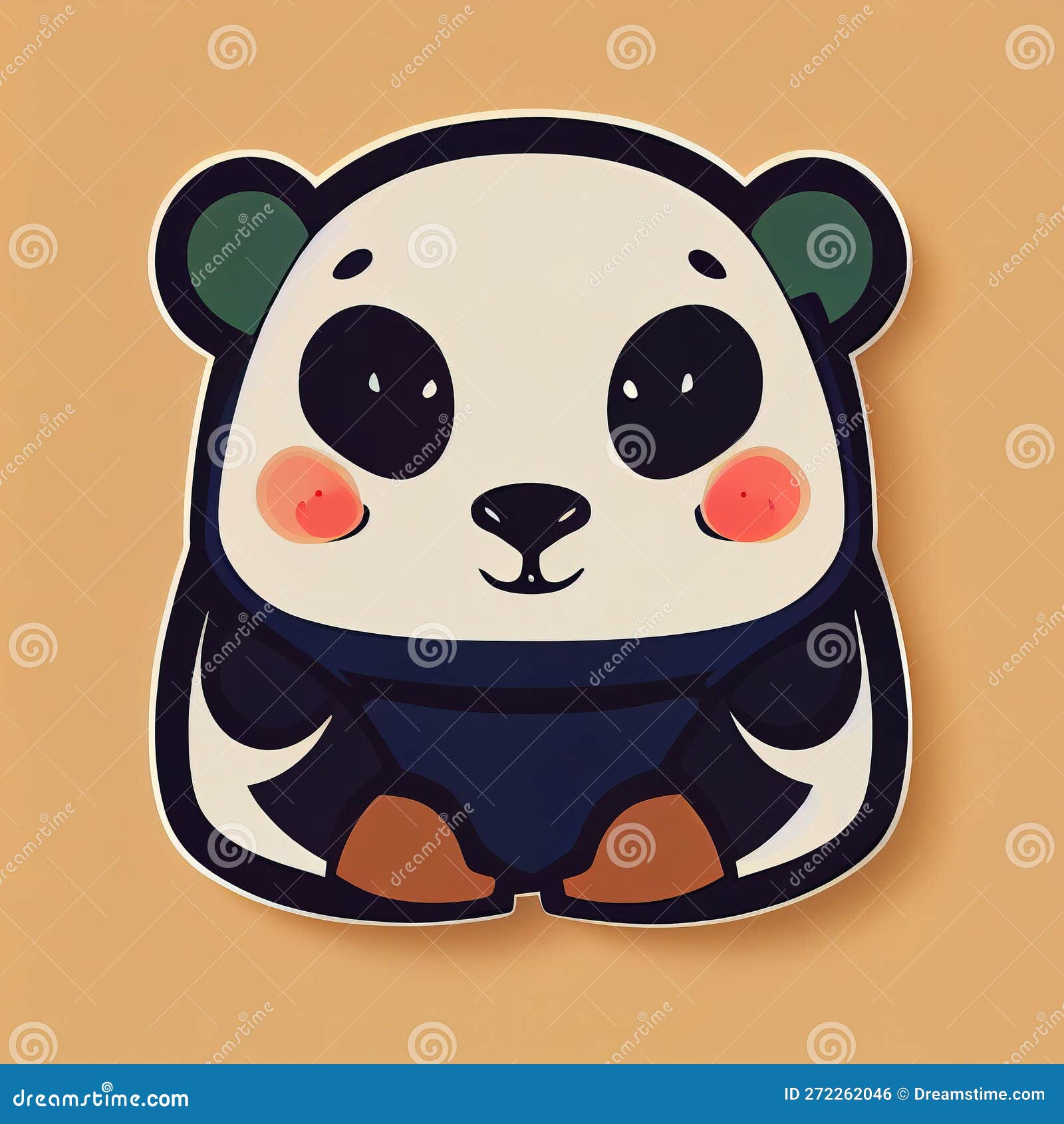 desenho de panda fácil