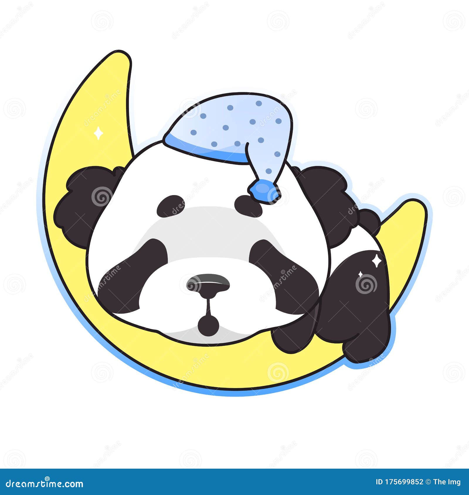 panda bonito comendo personagem de desenho animado de bambu kawaii. animal  adorável, feliz e engraçado desfrutar