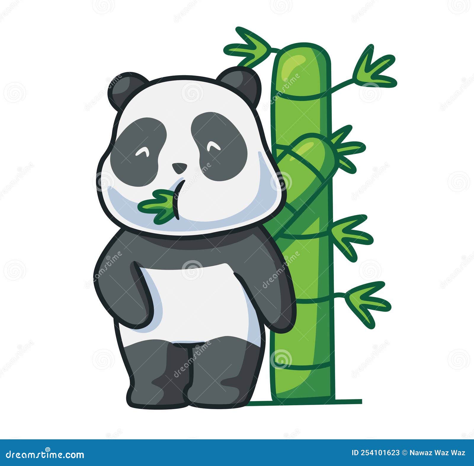 Desenho de urso panda fofo dormindo na nuvem pegando estrela kawaii animal