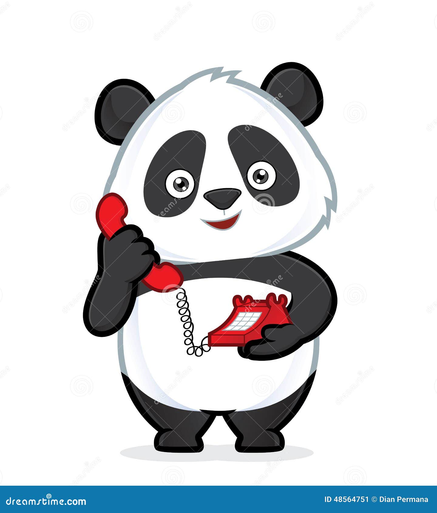 clipart panda phone - photo #2