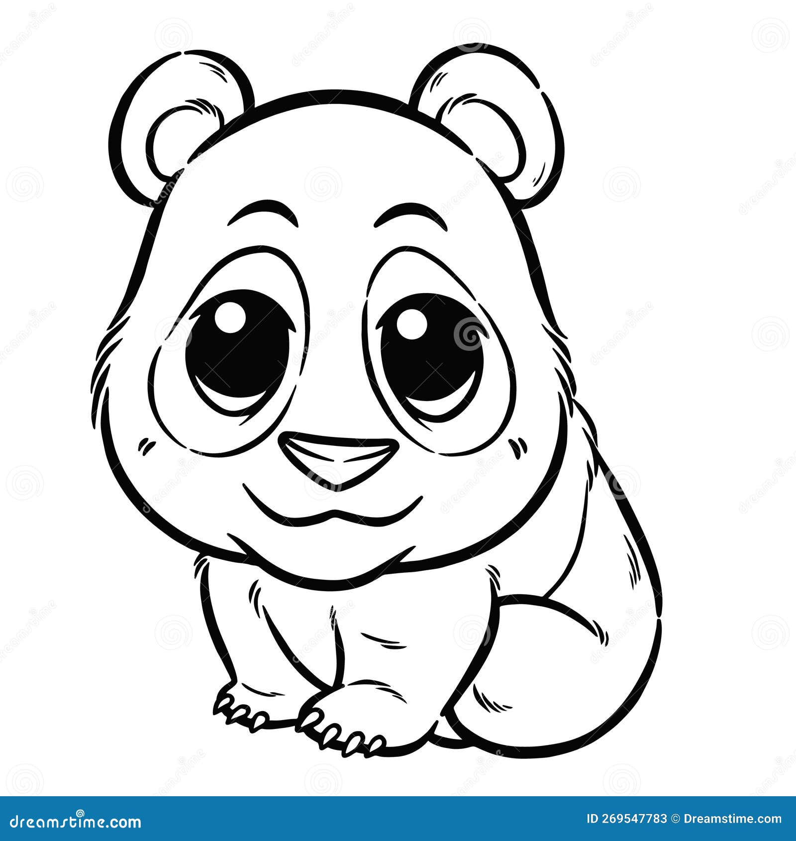 panda para colorir para crianças 13801593 Vetor no Vecteezy