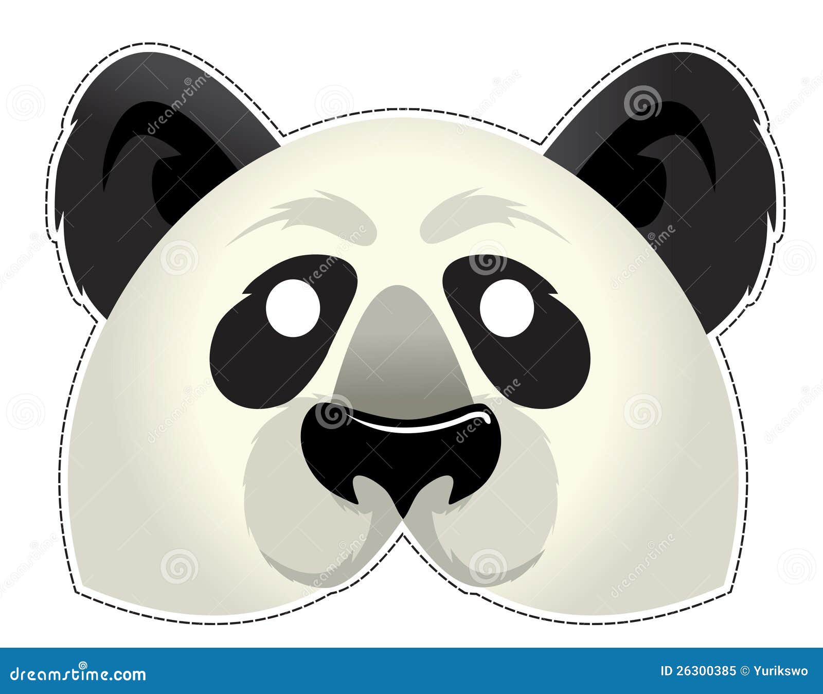 panda mask royalty vector hide dreamstime