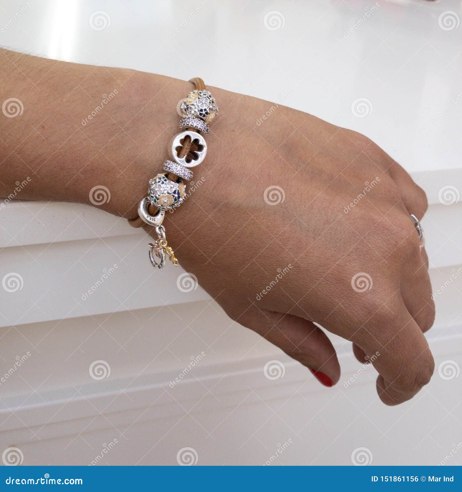 Original Pandora silver 925 bracelet with charms ALE Heart Couple Love  Murano | eBay