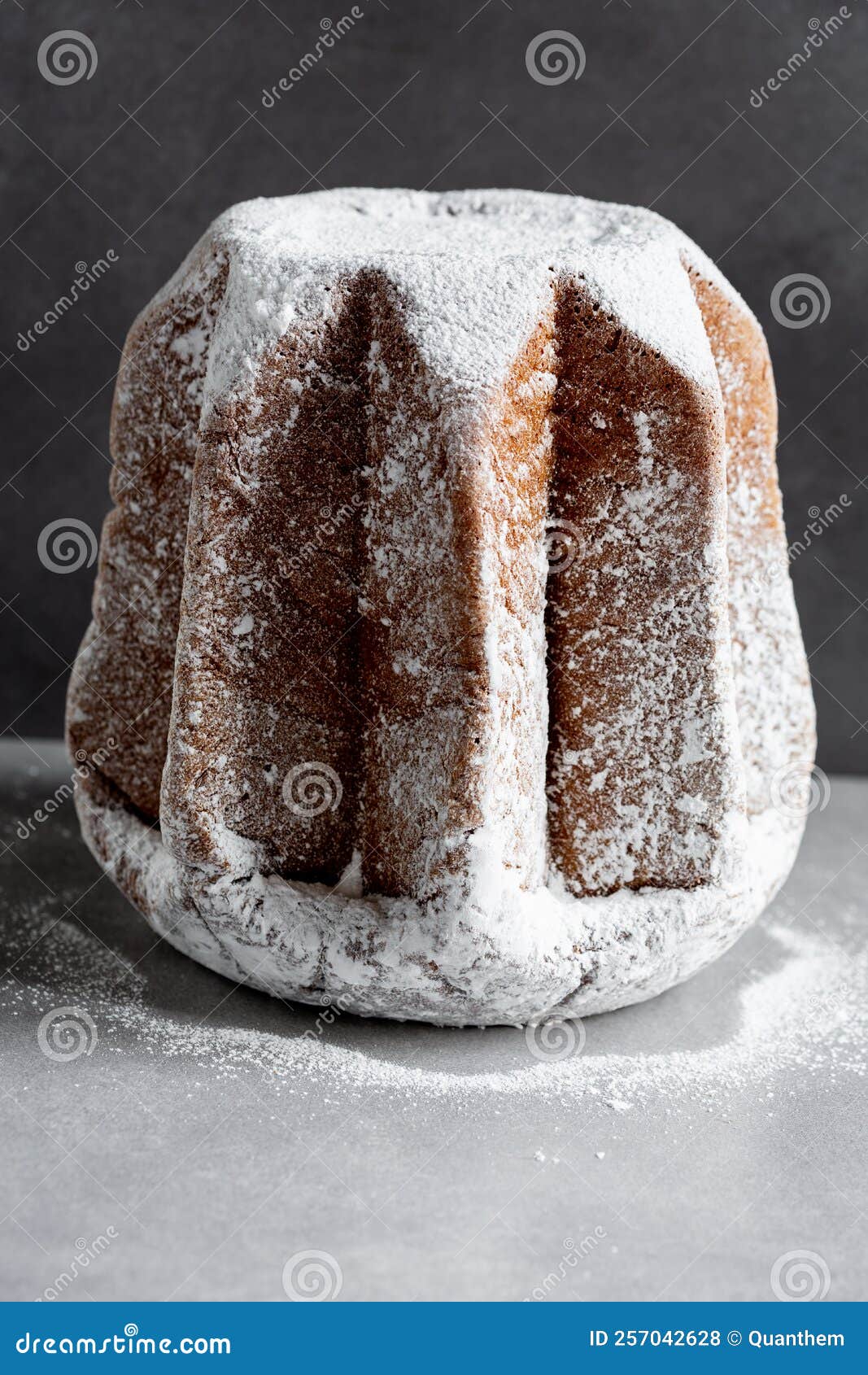 Pandoro, Italian Christmas Cake Stock Photo - Image of isolated ...
