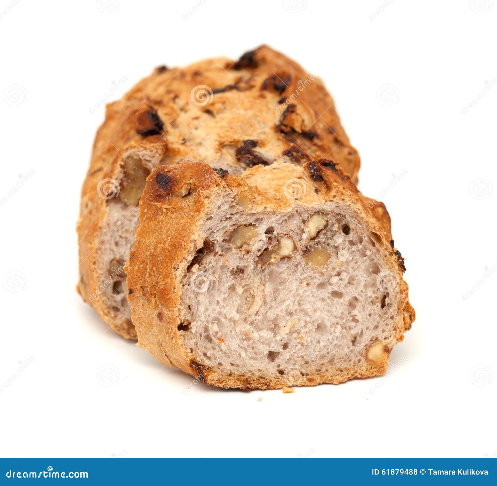 Pane Con L Uva Passa E Le Noci Fotografia Stock Immagine Di Noce Pasta 61879488