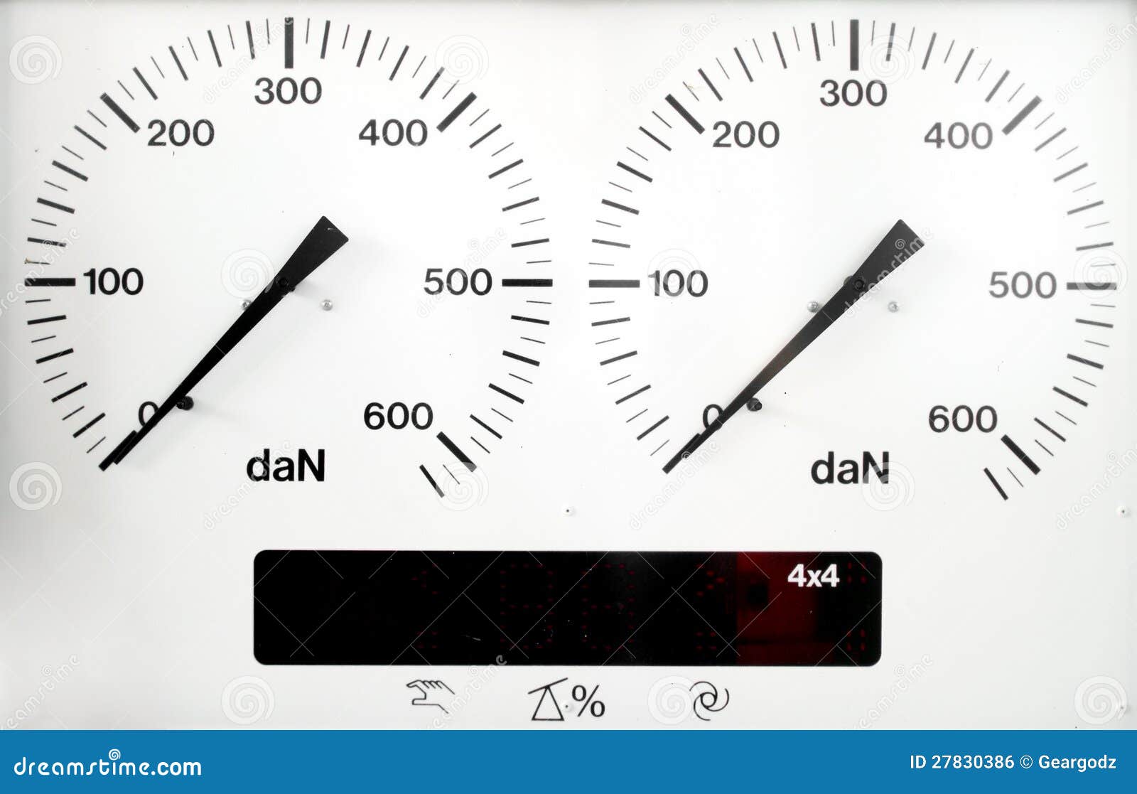 Panel Control Meter of Car Braking Test Stock Photo Image of plant