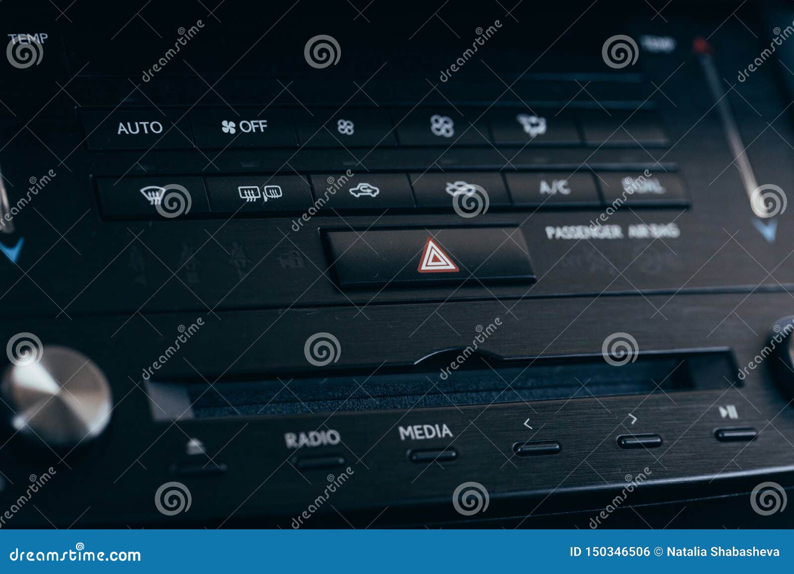 Car Screen Multimedia System. Interior Detail Stock Photo Image of climate, comfortable 150346506