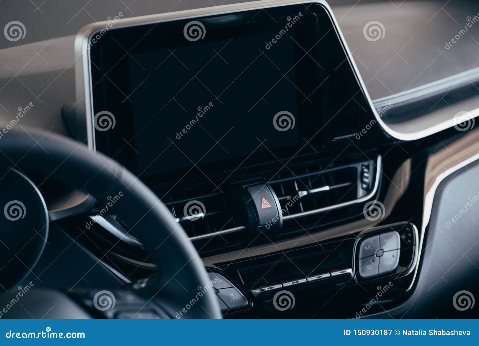 Car Screen Multimedia System. Interior Detail Stock Image Image of expensive, digital 150930187