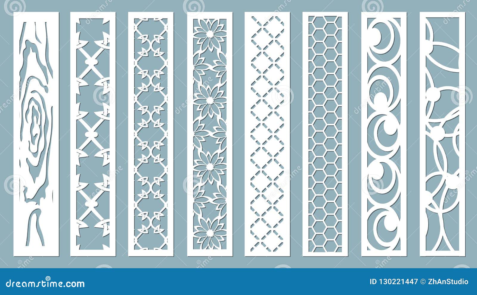 Panel For Registration Of The Decorative Surfaces Abstract Strips