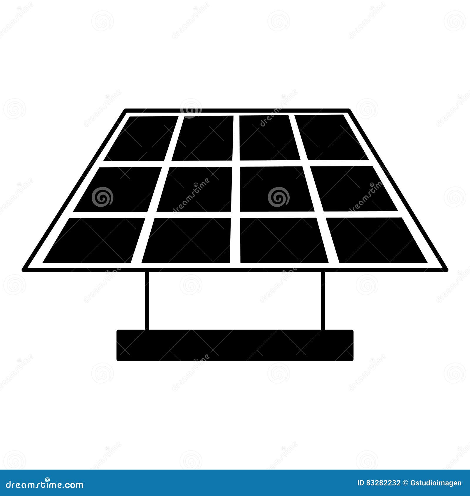 Panel solar isolated icon stock illustration. Illustration of modern 83282232