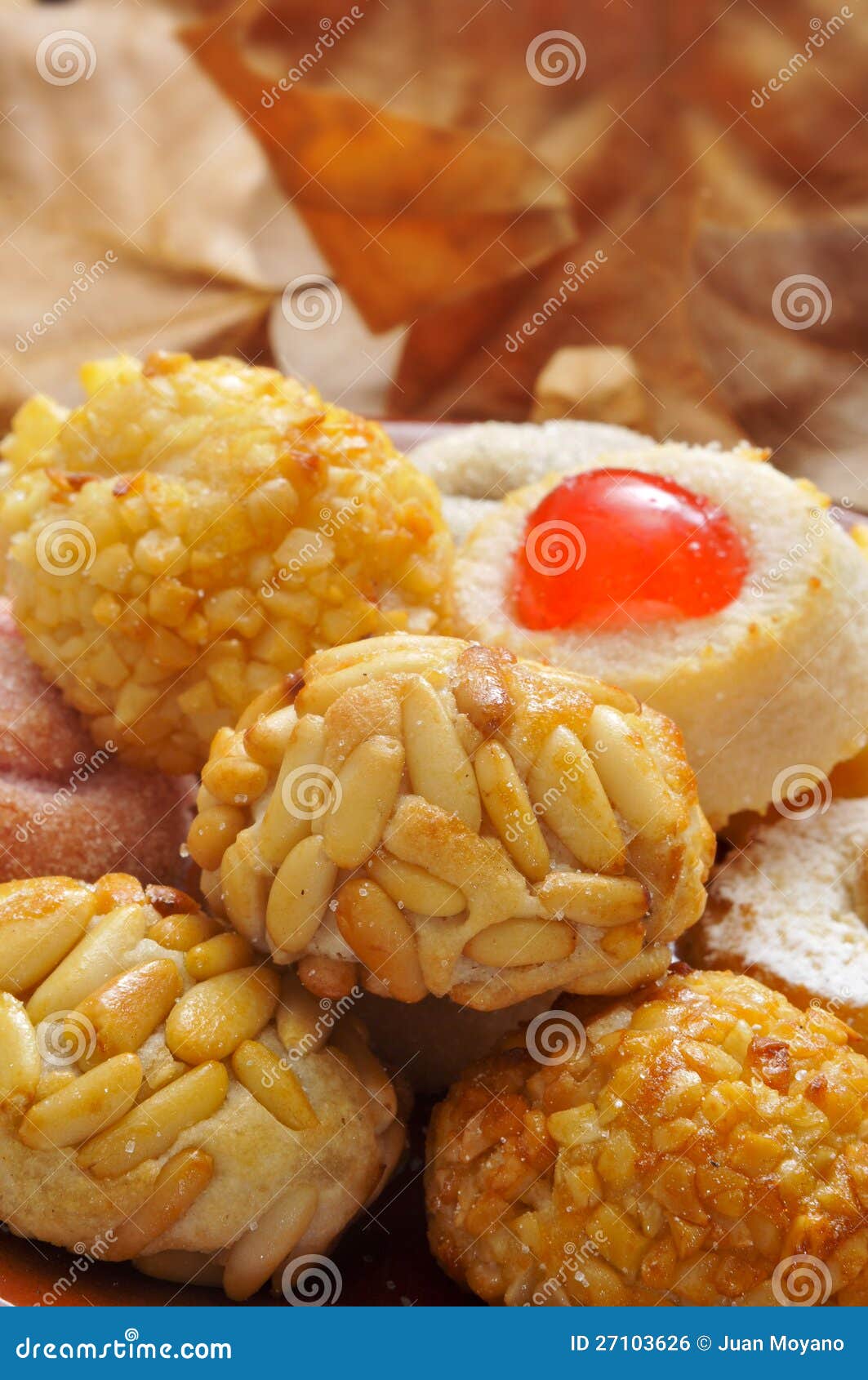 Panellets, Typical Pastries of Catalonia, Spain Stock Photo Image of