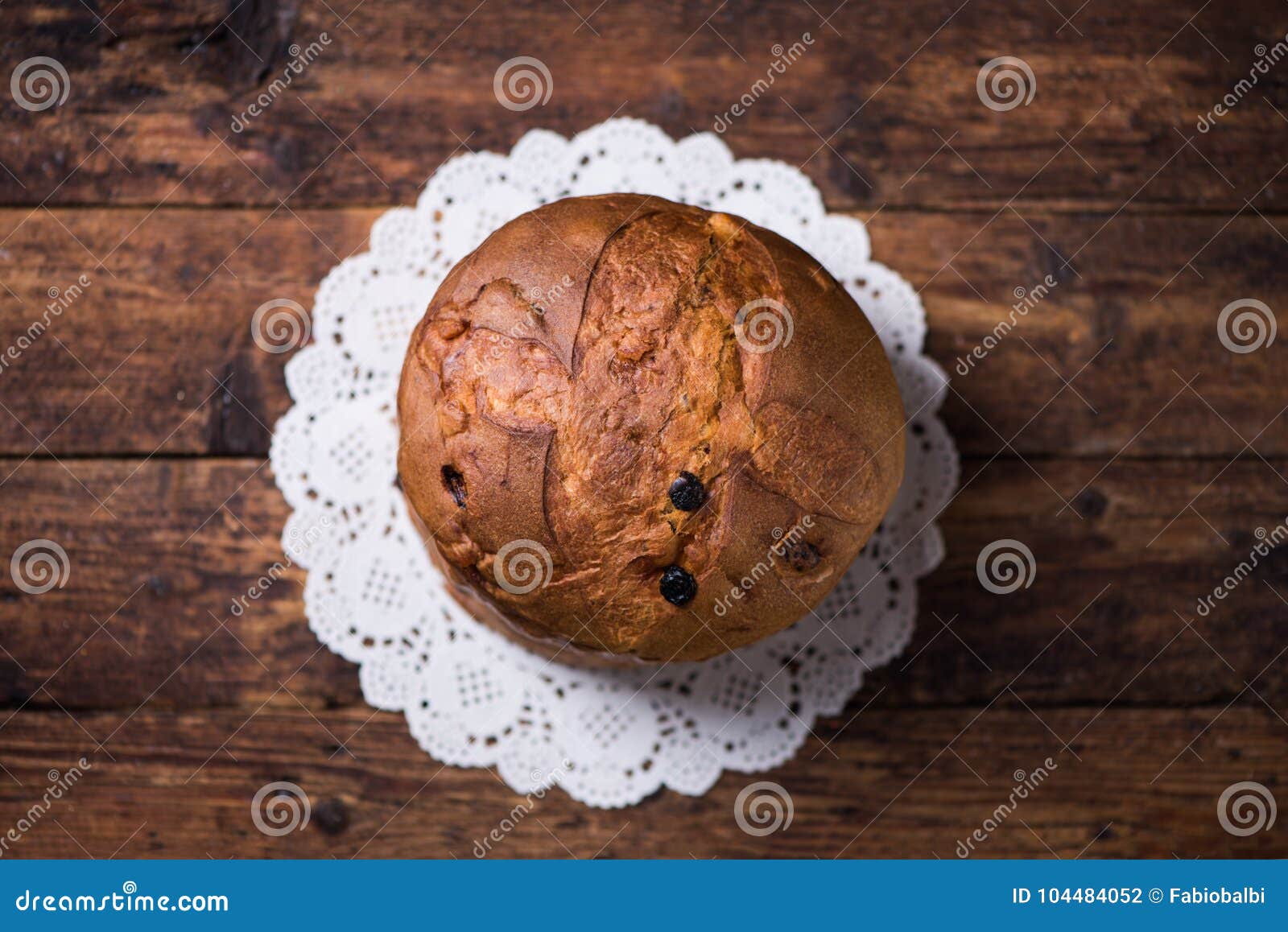 Panettone. Christmas Italian Cake Stock Photo - Image of bread, bakery ...