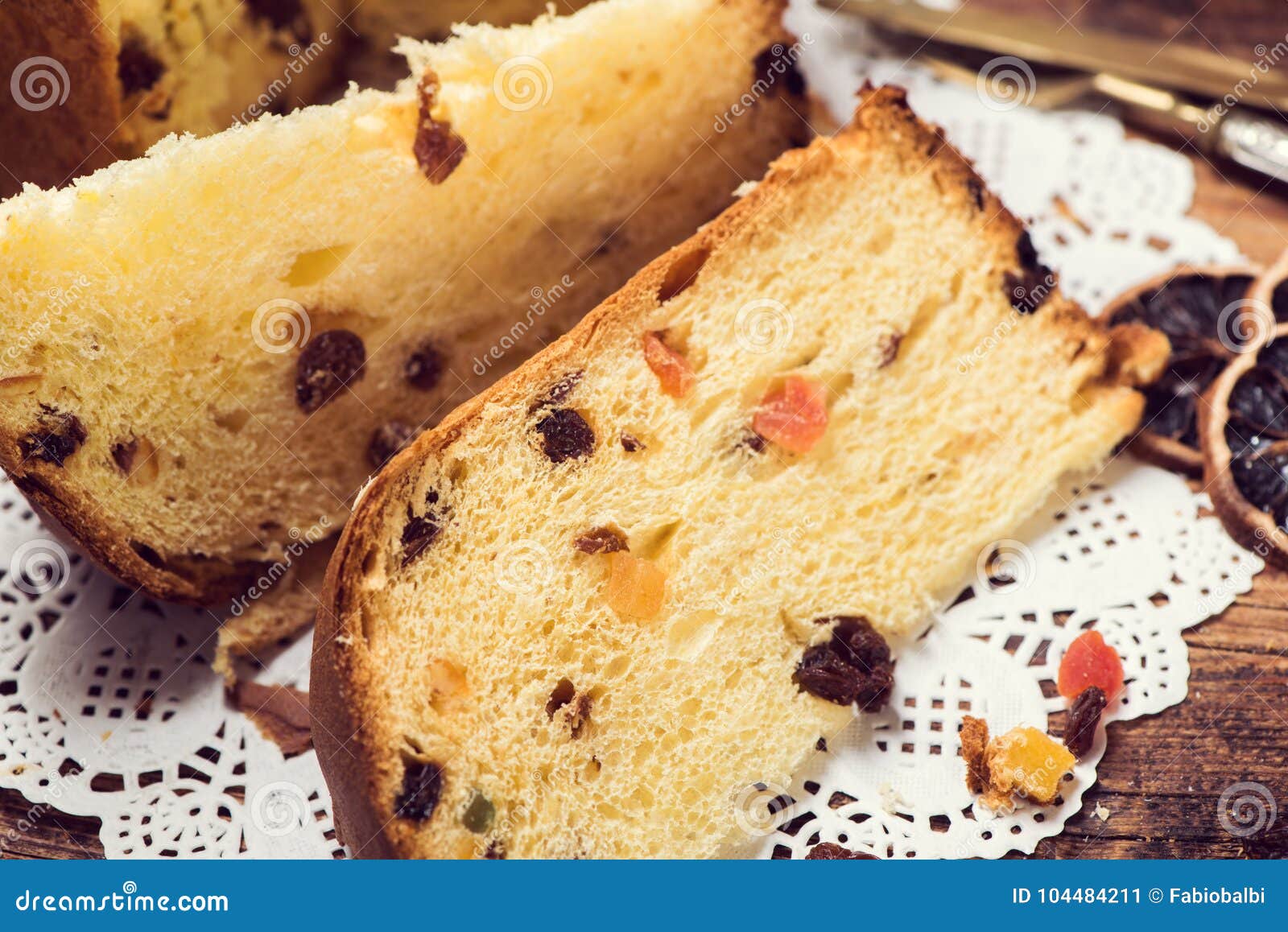 Panettone. Christmas Italian Cake Stock Image - Image of traditional ...