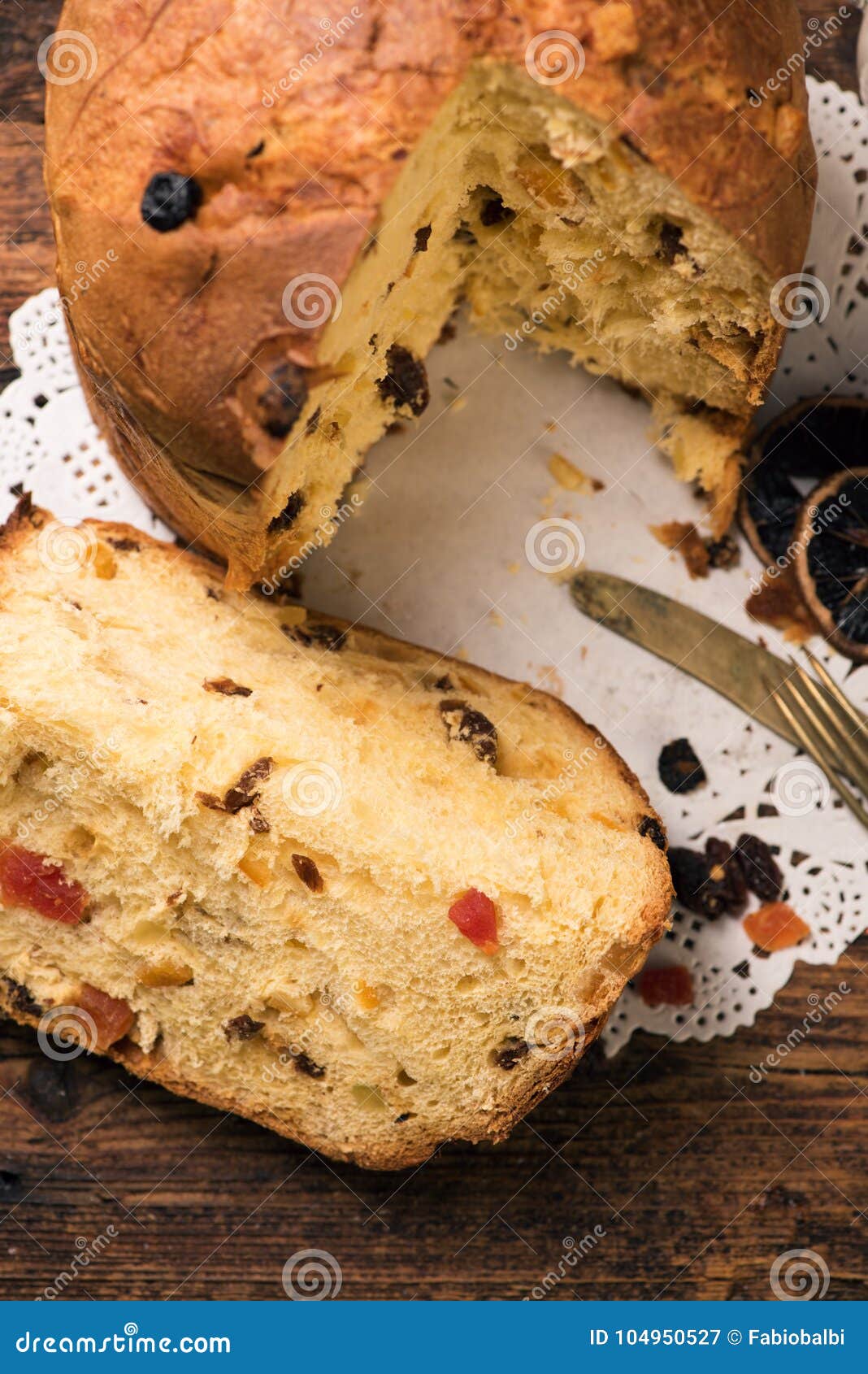 Panettone. Christmas Italian Cake Stock Image - Image of bakery, baked ...