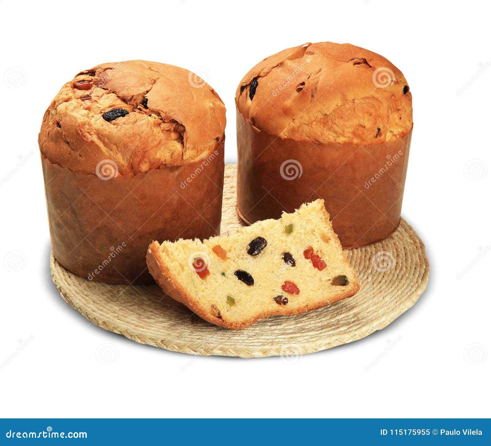 Panettone is the Traditional Italian Dessert for Christmas Stock Image ...