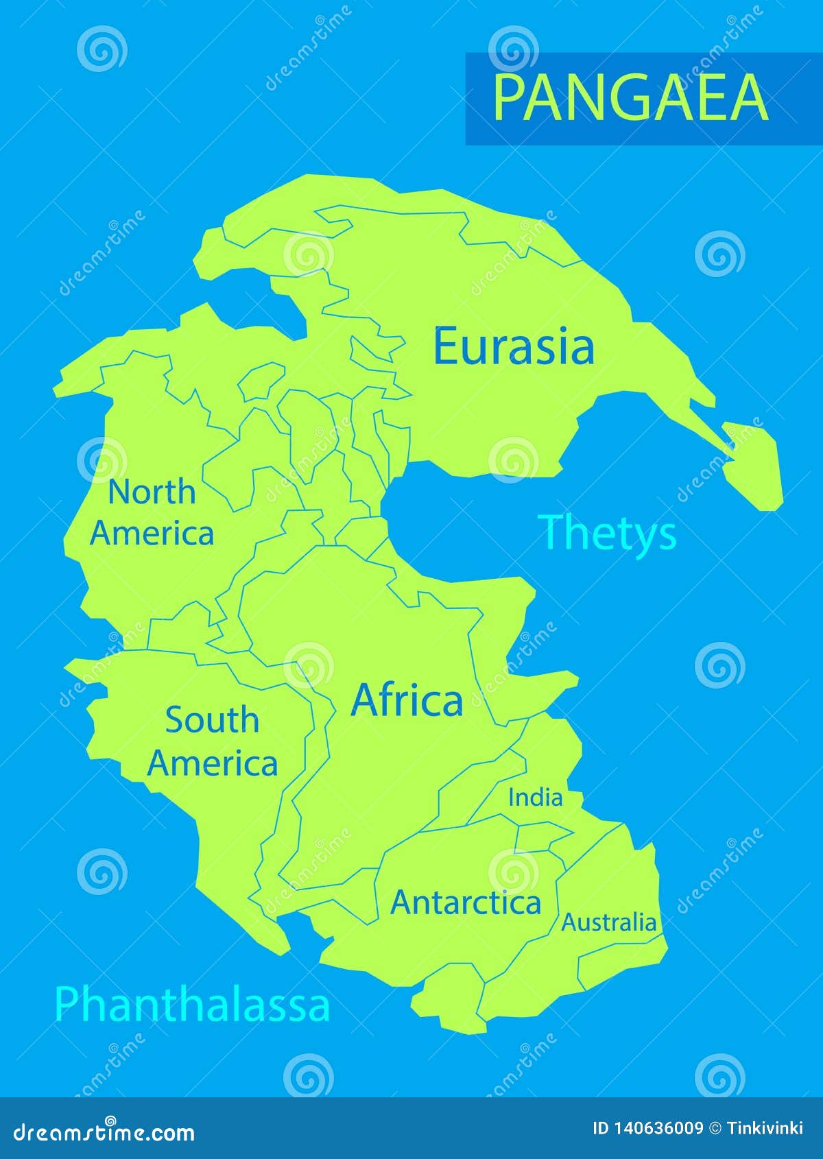 pangaea or pangea.   of supercontinent that existed during the late paleozoic and early mesozoic eras