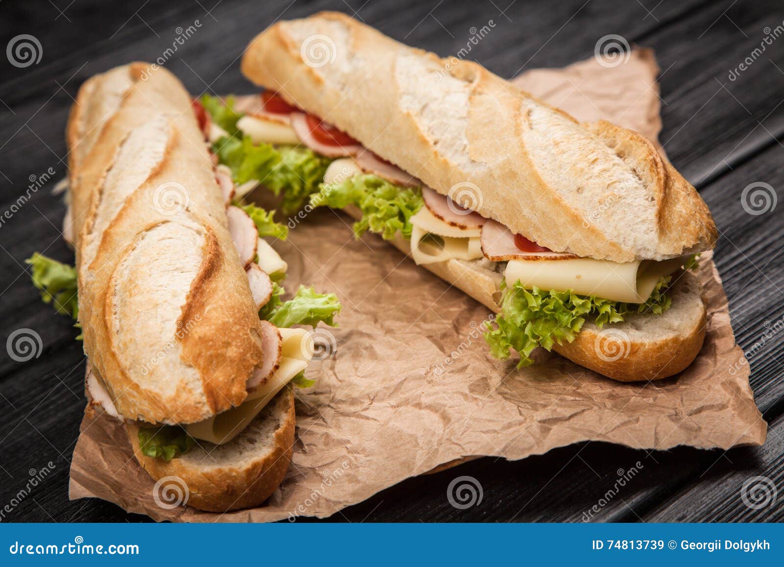 Panini grilled sandwich stock image. Image of cafe, serve 74813739