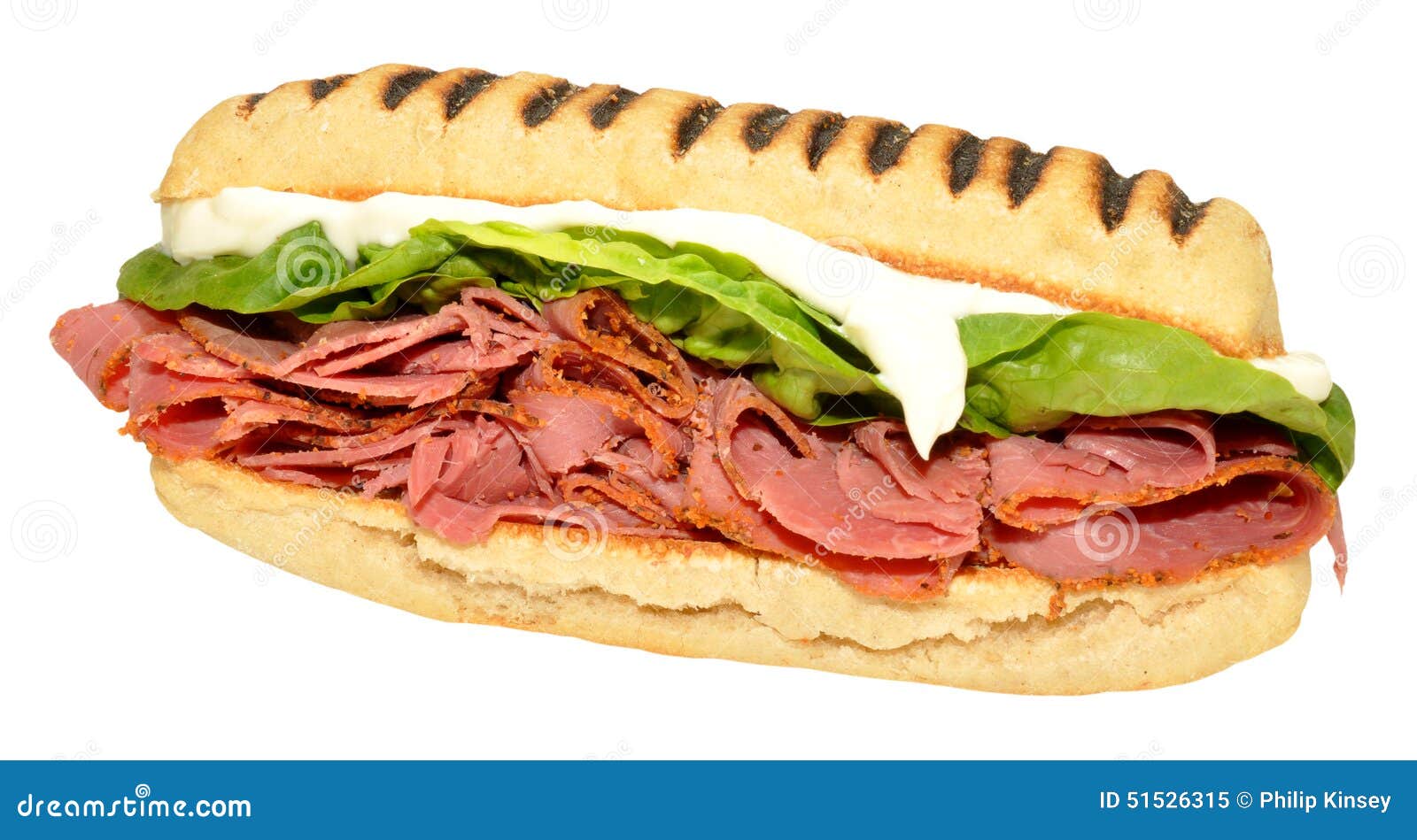 Panino Di Panini Dei Pastrami Immagine Stock Immagine di sfondo