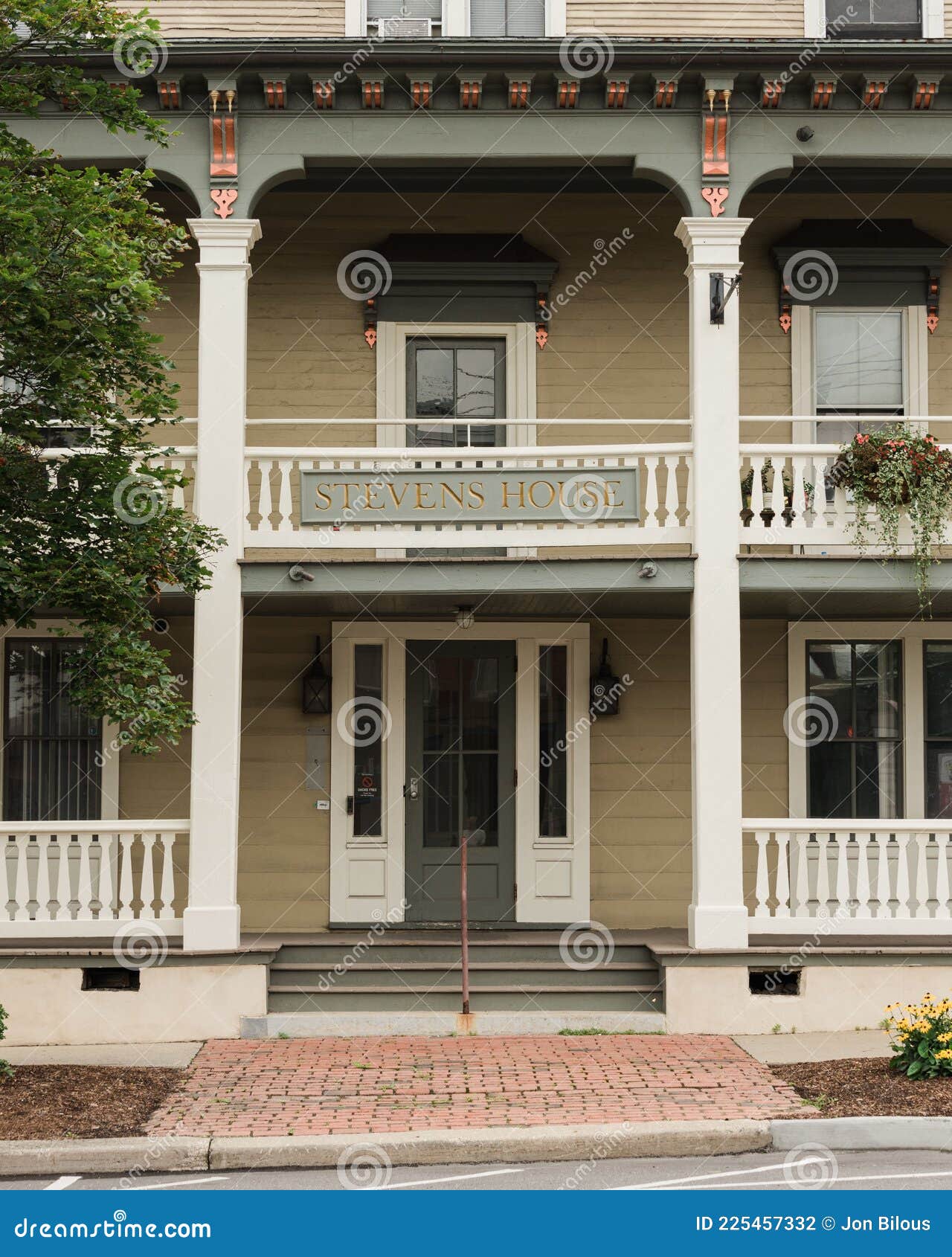 Panneau De La Maison Stevens Vergennes Vermont Photo stock Image du signalisation, ville