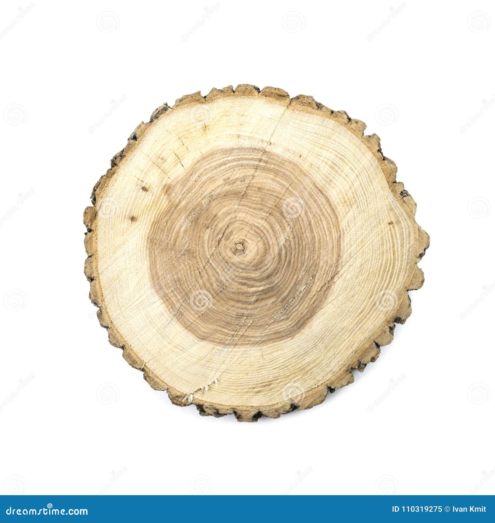 Panneau de bois rond