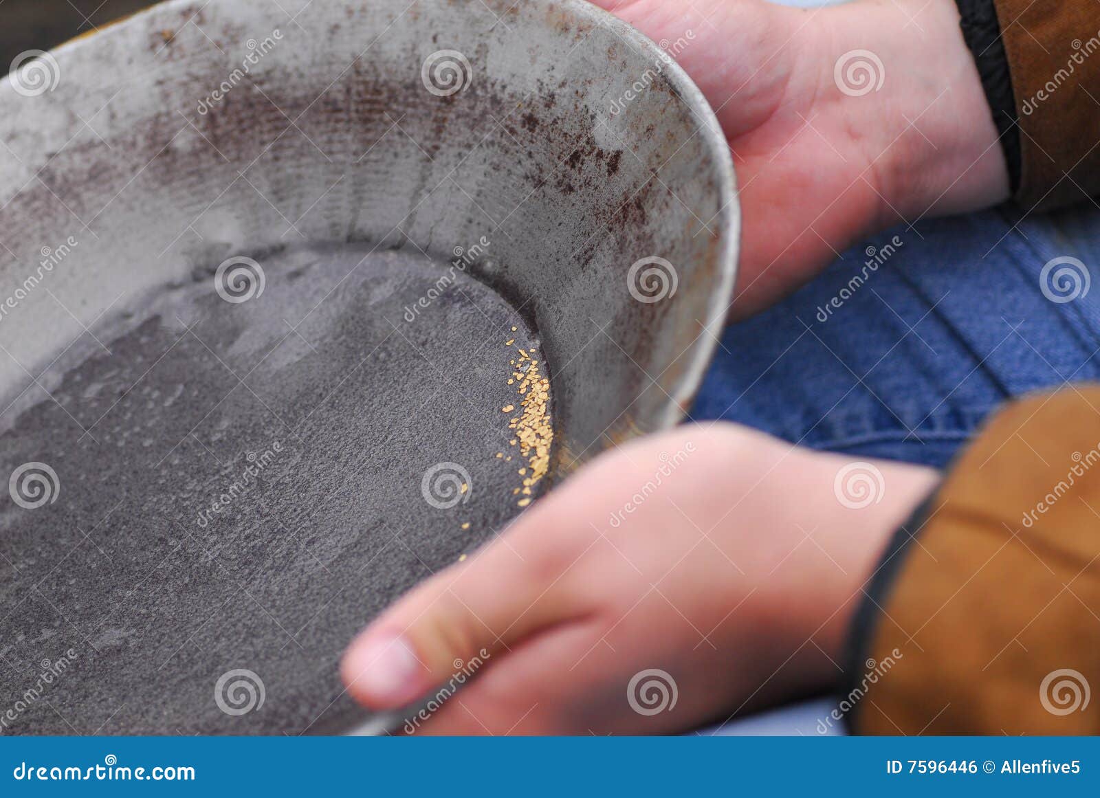 panning for gold