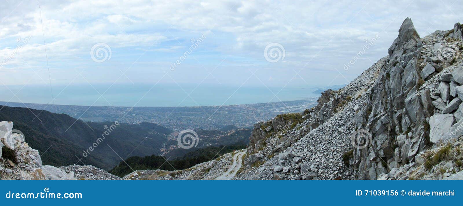 panorama in alta montagna