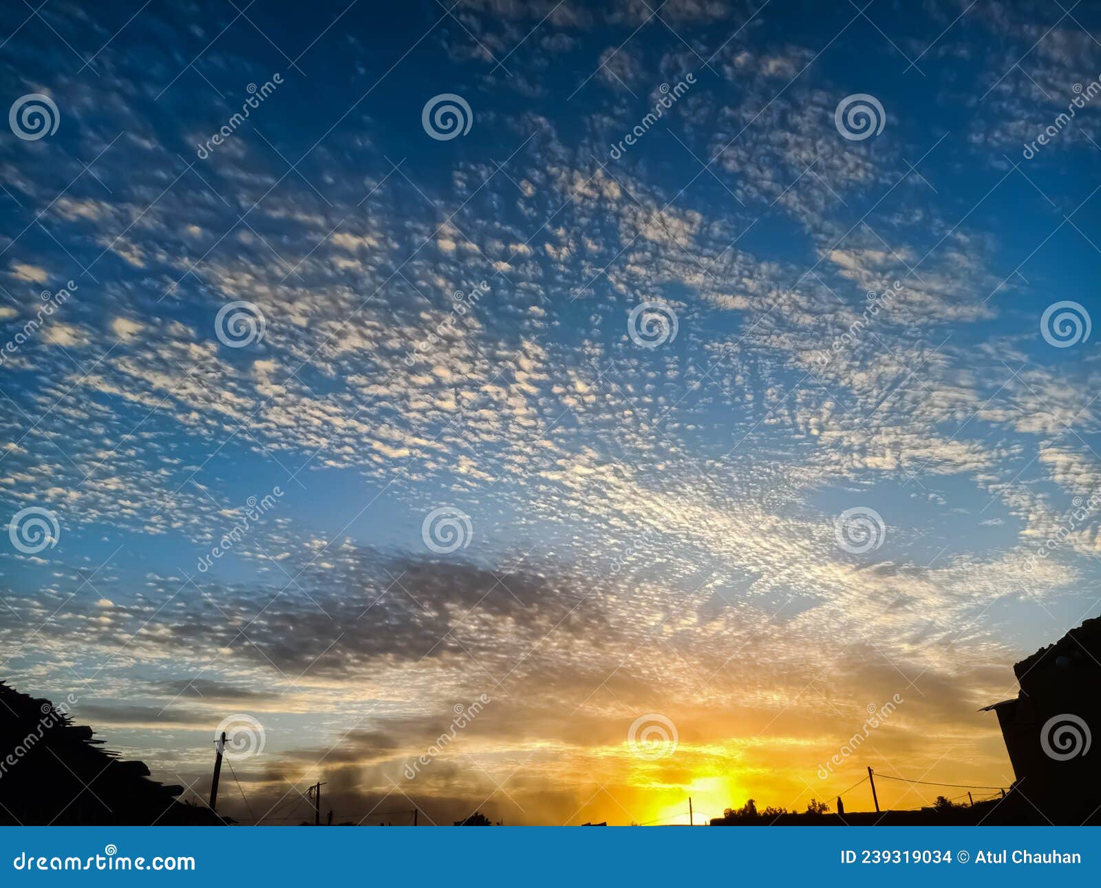 Panorama Background of Cloudy Blue and Orange Sky Wallpaper Stock Photo Image of light, ocean