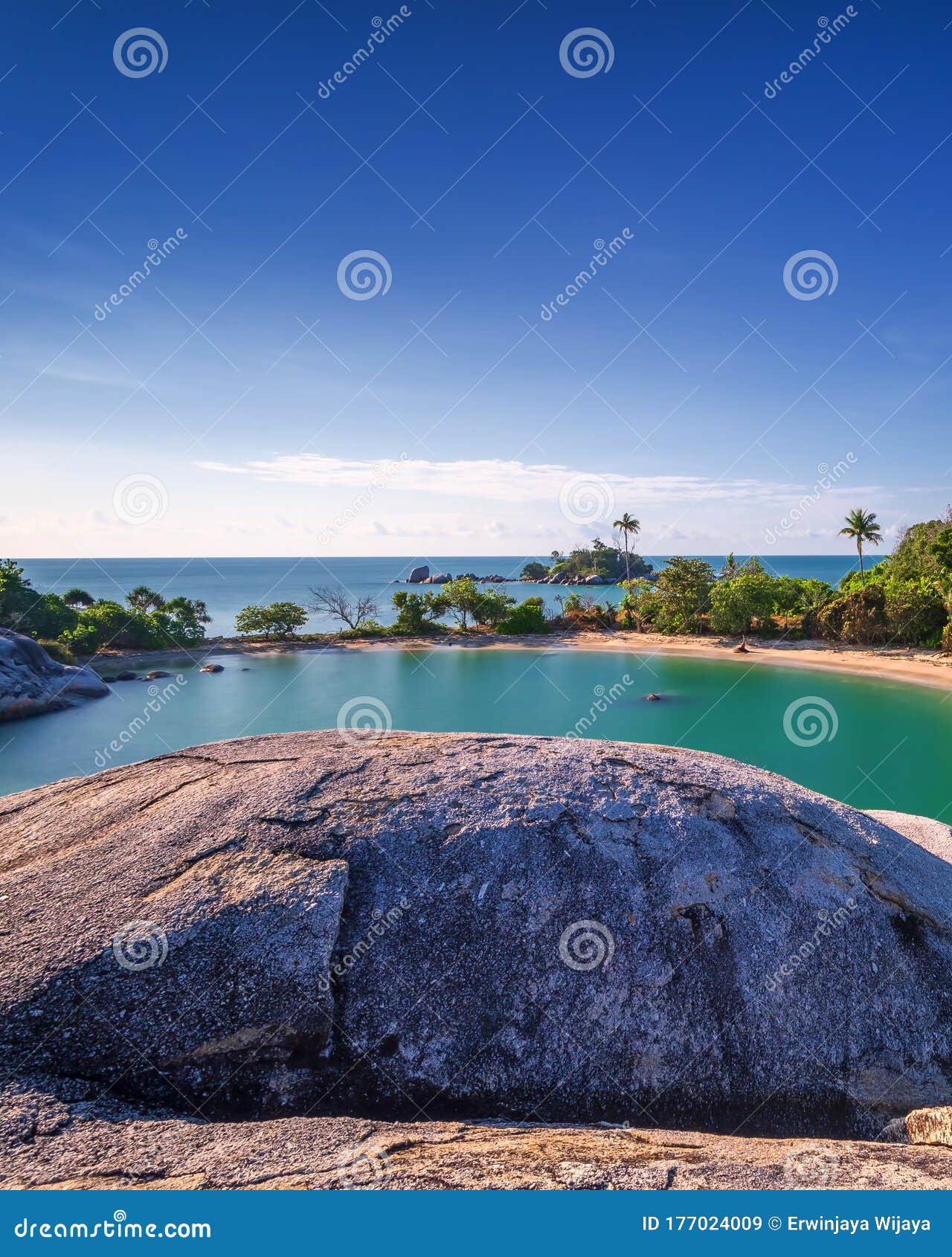 Panorama Beach And Rock Formation Photos At Berhala Island Kepulauan 