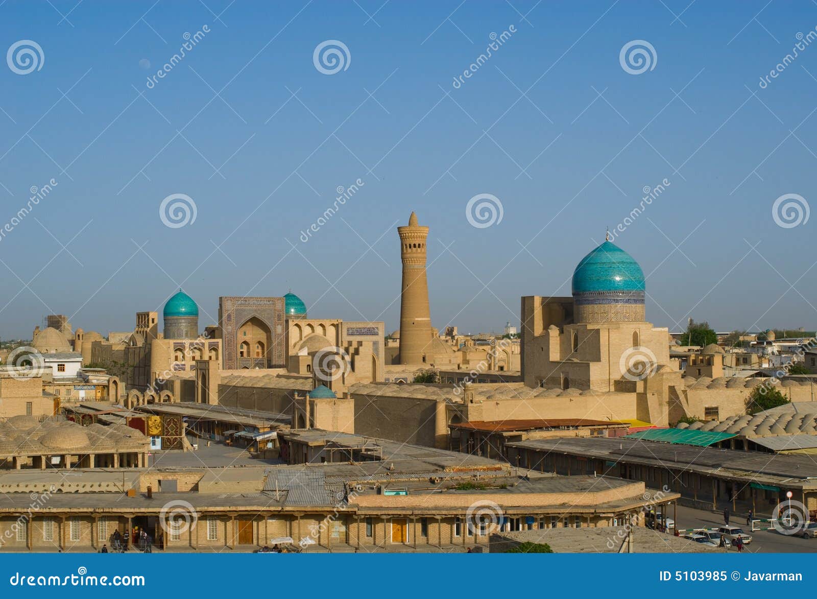 panorama of bukhara, uzbekistan