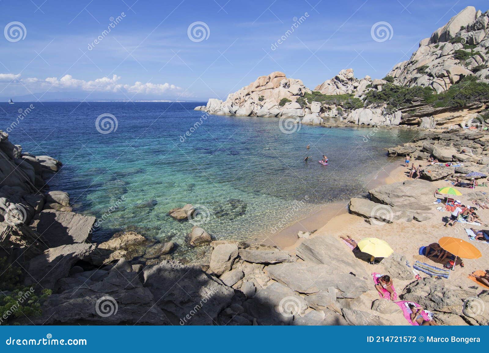 Panorama of Cala Spinosa in Sardinia Stock Photo Image of rock