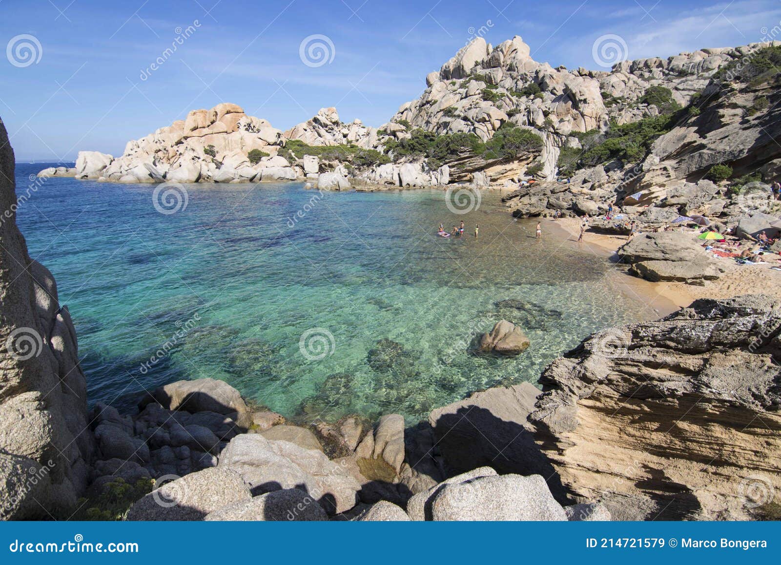 Panorama of Cala Spinosa in Sardinia Stock Image Image of gallura