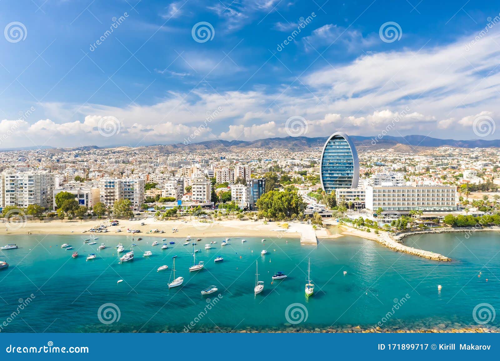 panorama of the city of limassol, cyprus