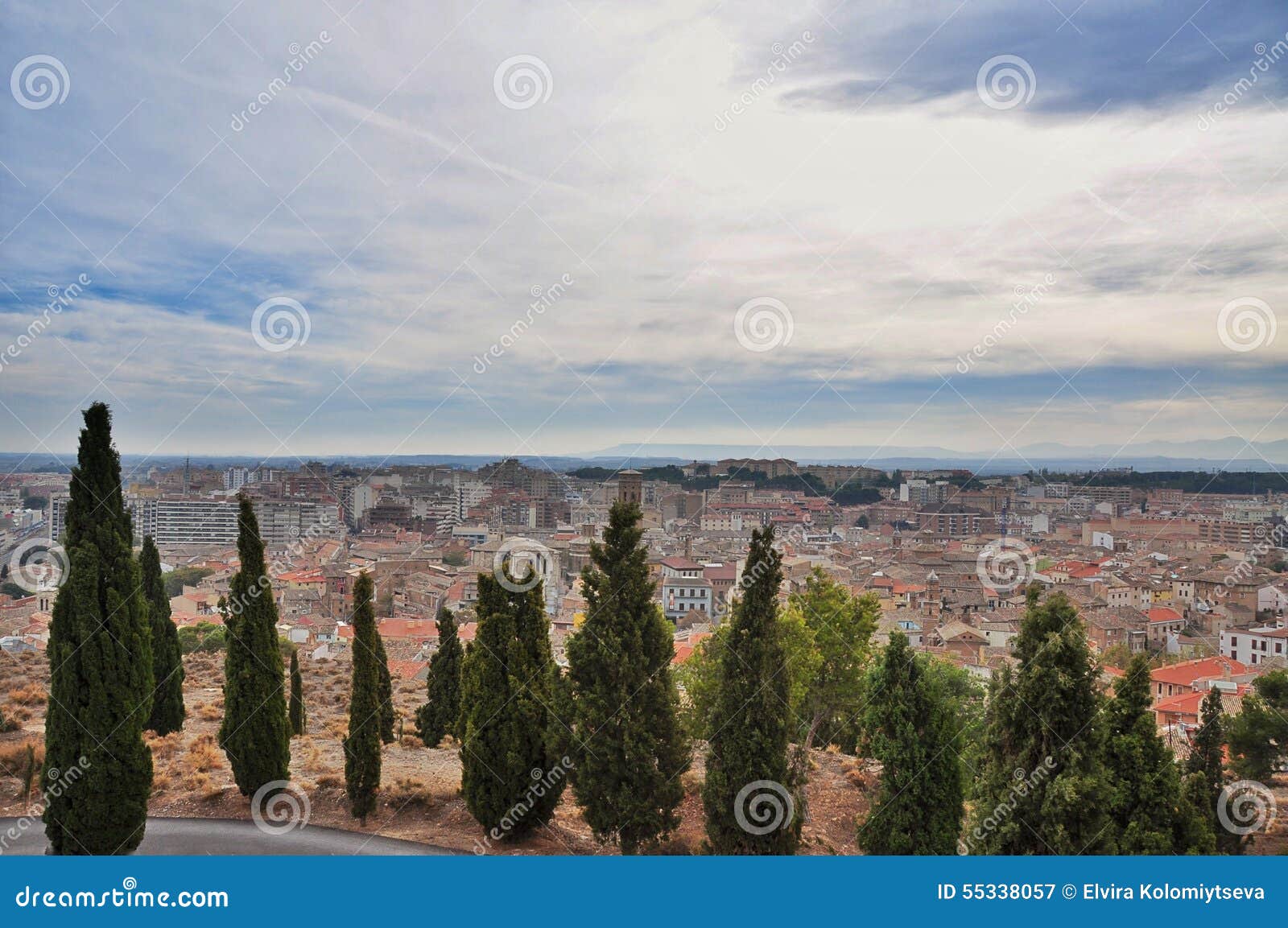panorama of the city of tudela