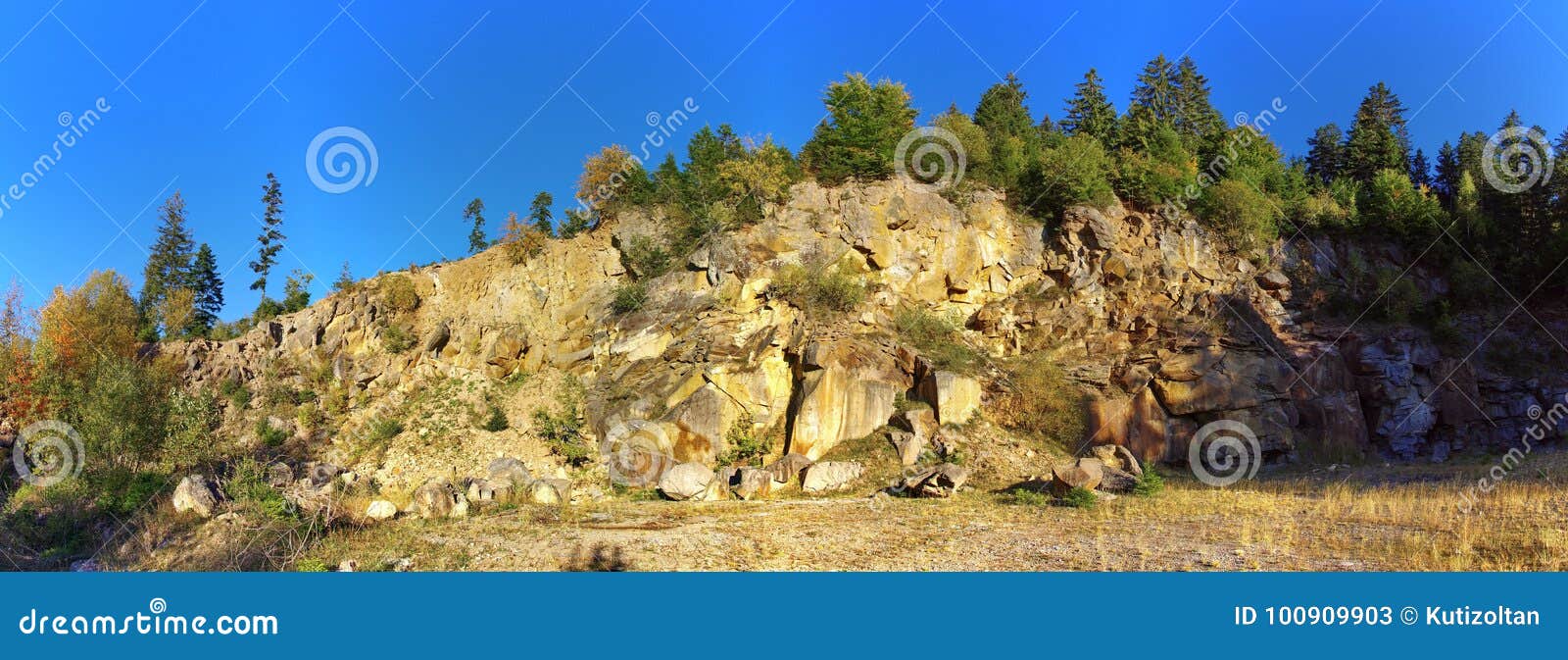 Stone quarry stock image. Image of cliff, fracture, coastal 100909903
