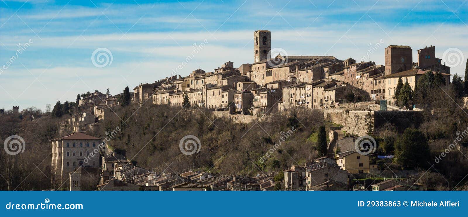 panorama of colle di val d'elsa, the city of crystal, tuscany, i