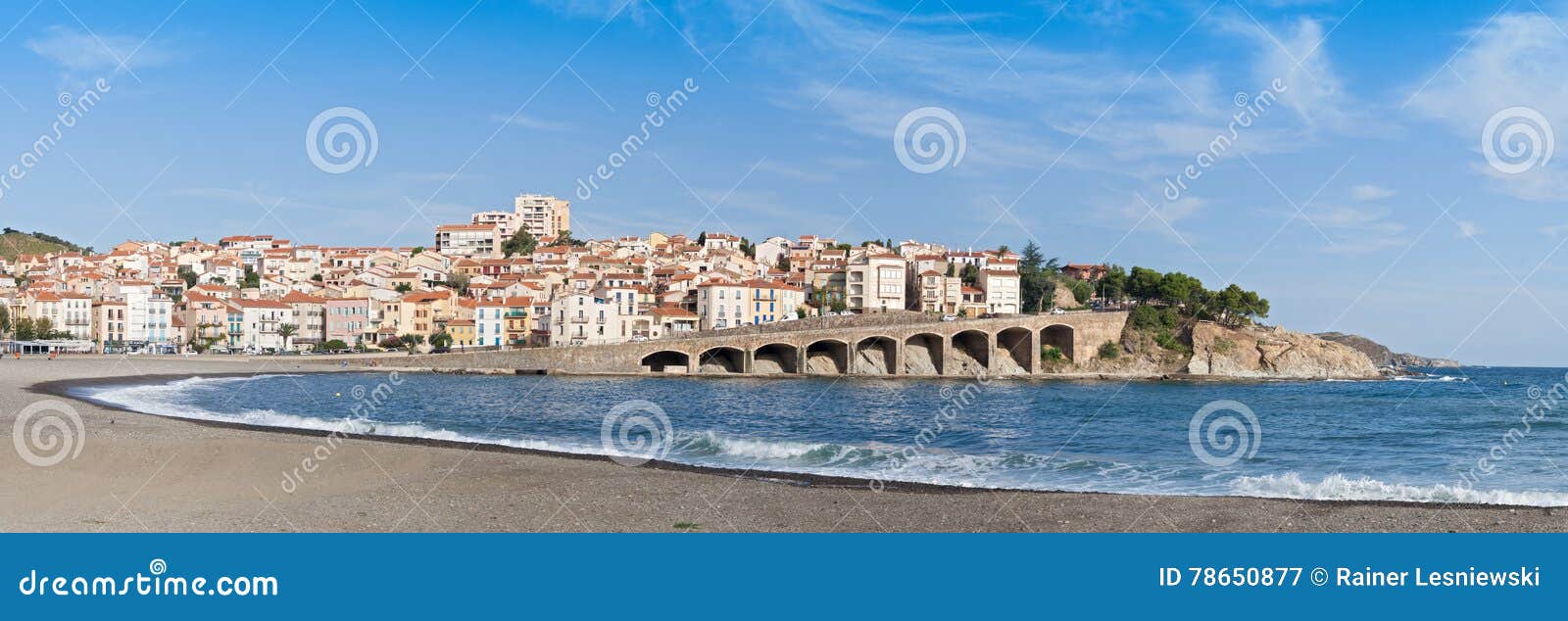 panorama of the commune banyuls-sur-mer, france