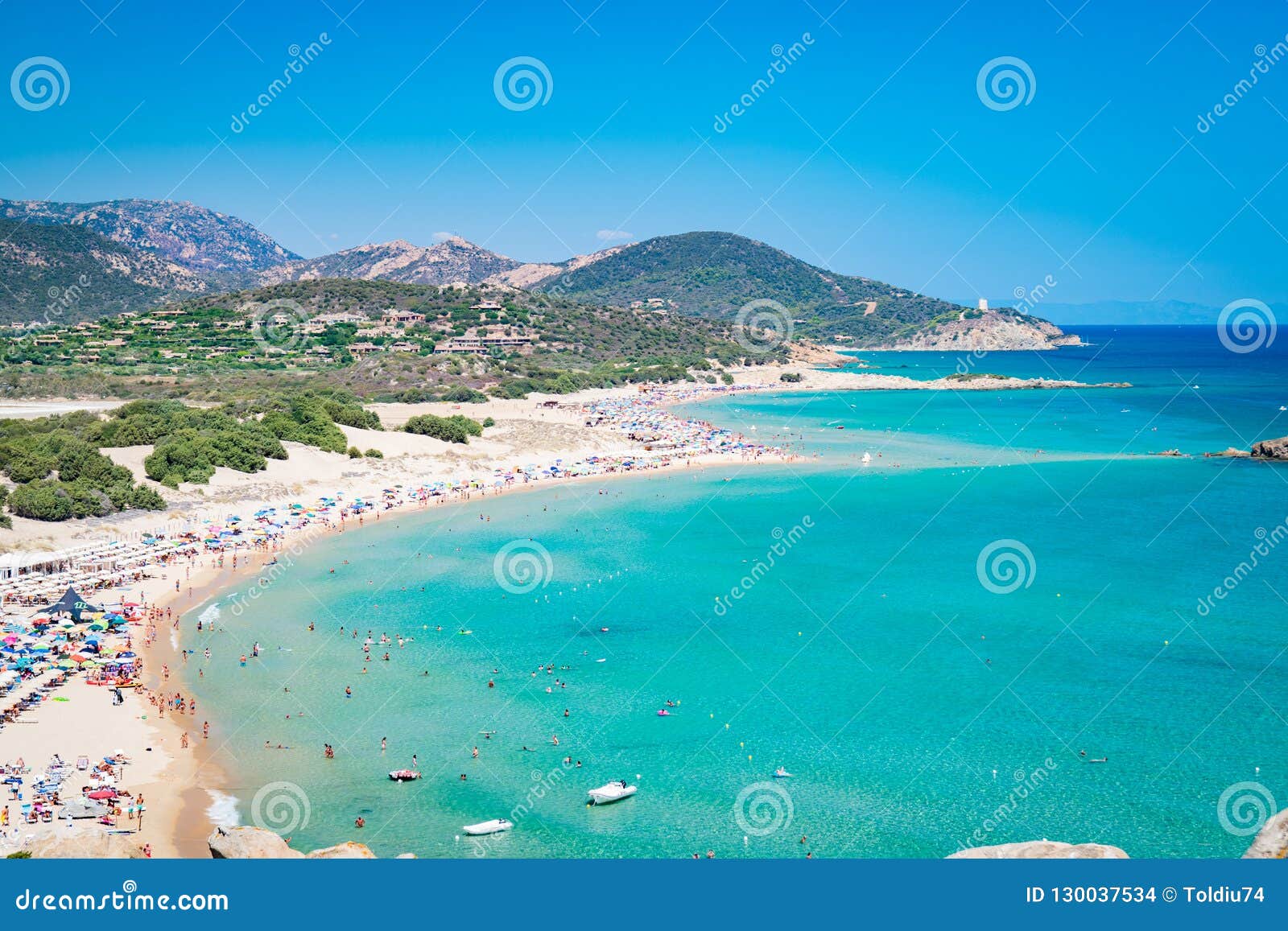 Panorama De Cote De Chia Sardaigne Italie Photo Stock Image Du Italie Cote