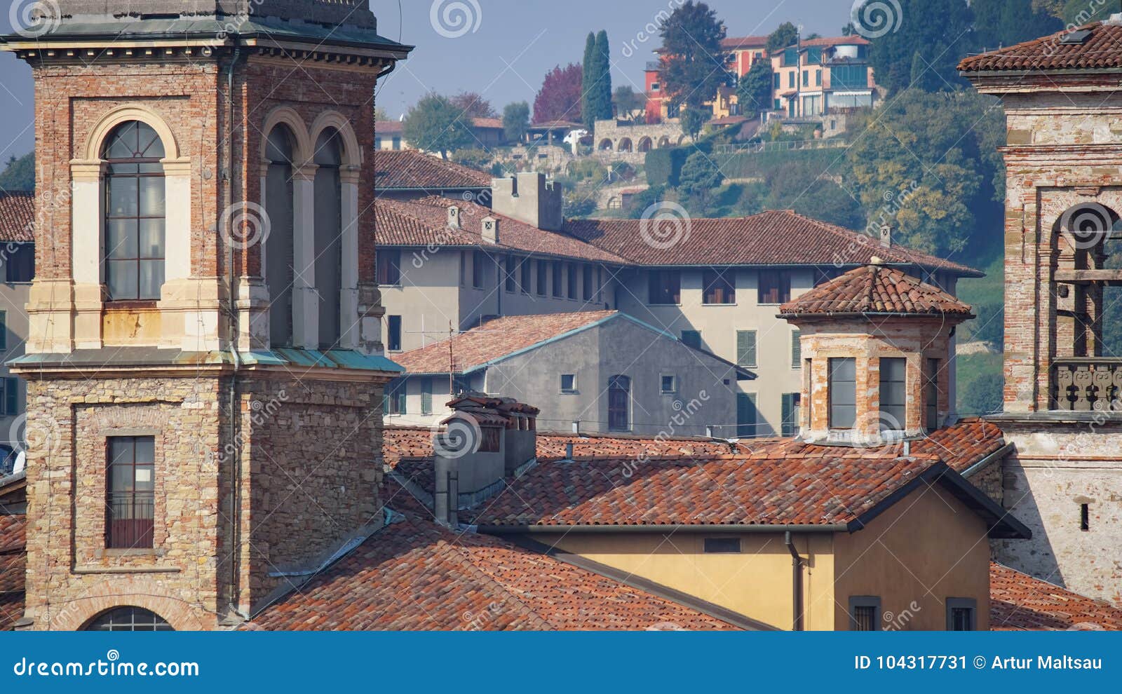 Panorama De Vieux Bergame Italie Bergame Egalement Appele Le Dei Mille La Ville De La Citt De Mille Est Une Ville En Lombardi Image Stock Image Du Ville Vieux