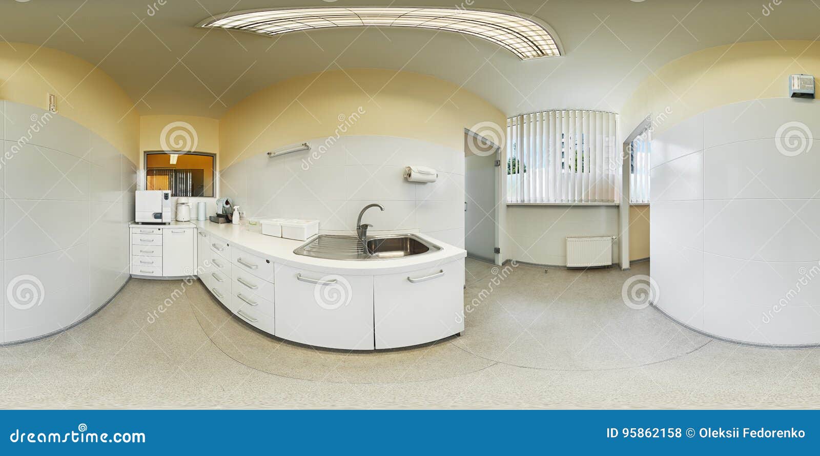 Panorama 360 Degree Inside Dental Clinic Stock Photo Image Of