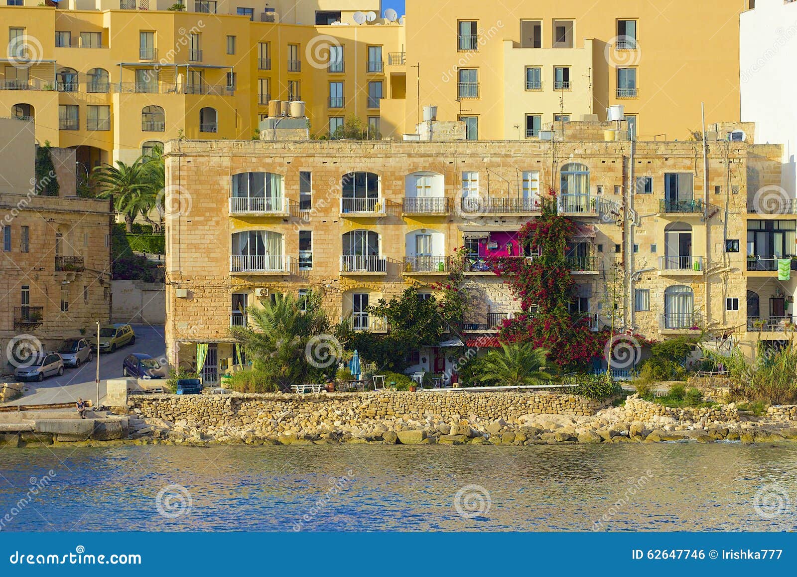 Panorama della st Julians a Malta. Panorama della st Julians e della baia di Spinola a Malta