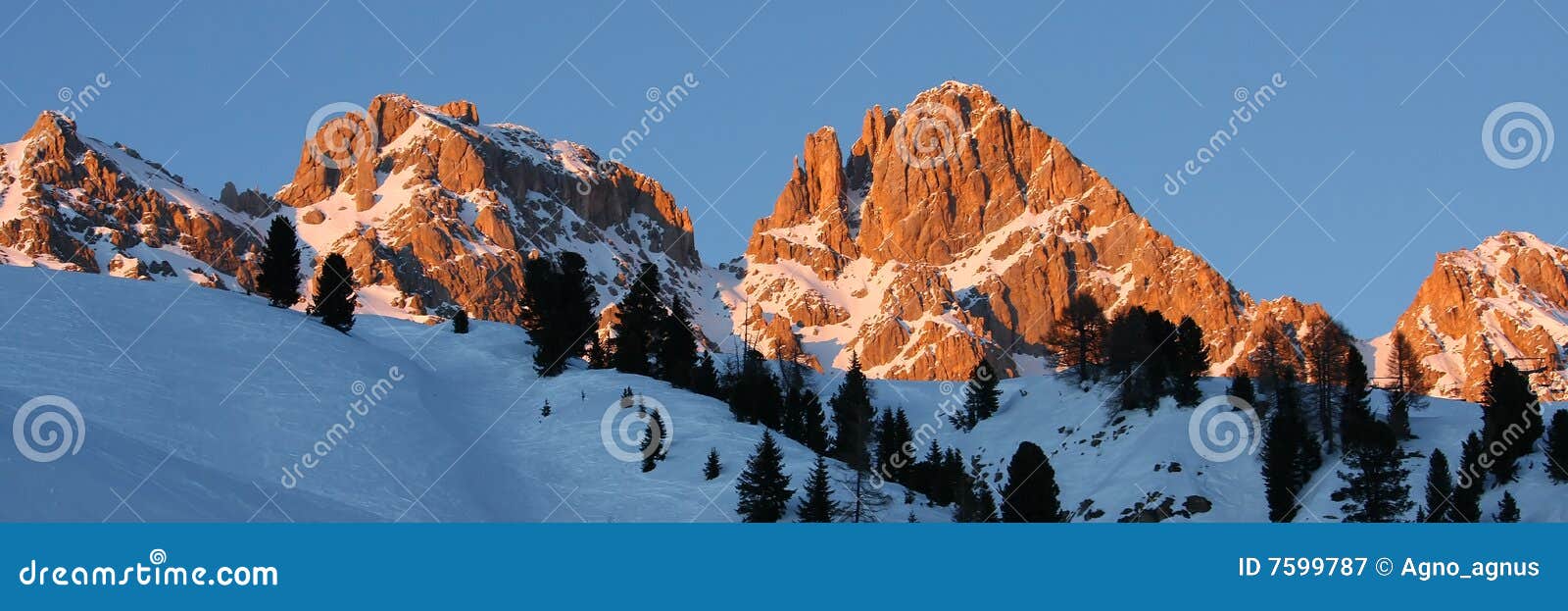 panorama of dolomiti alps (italy)