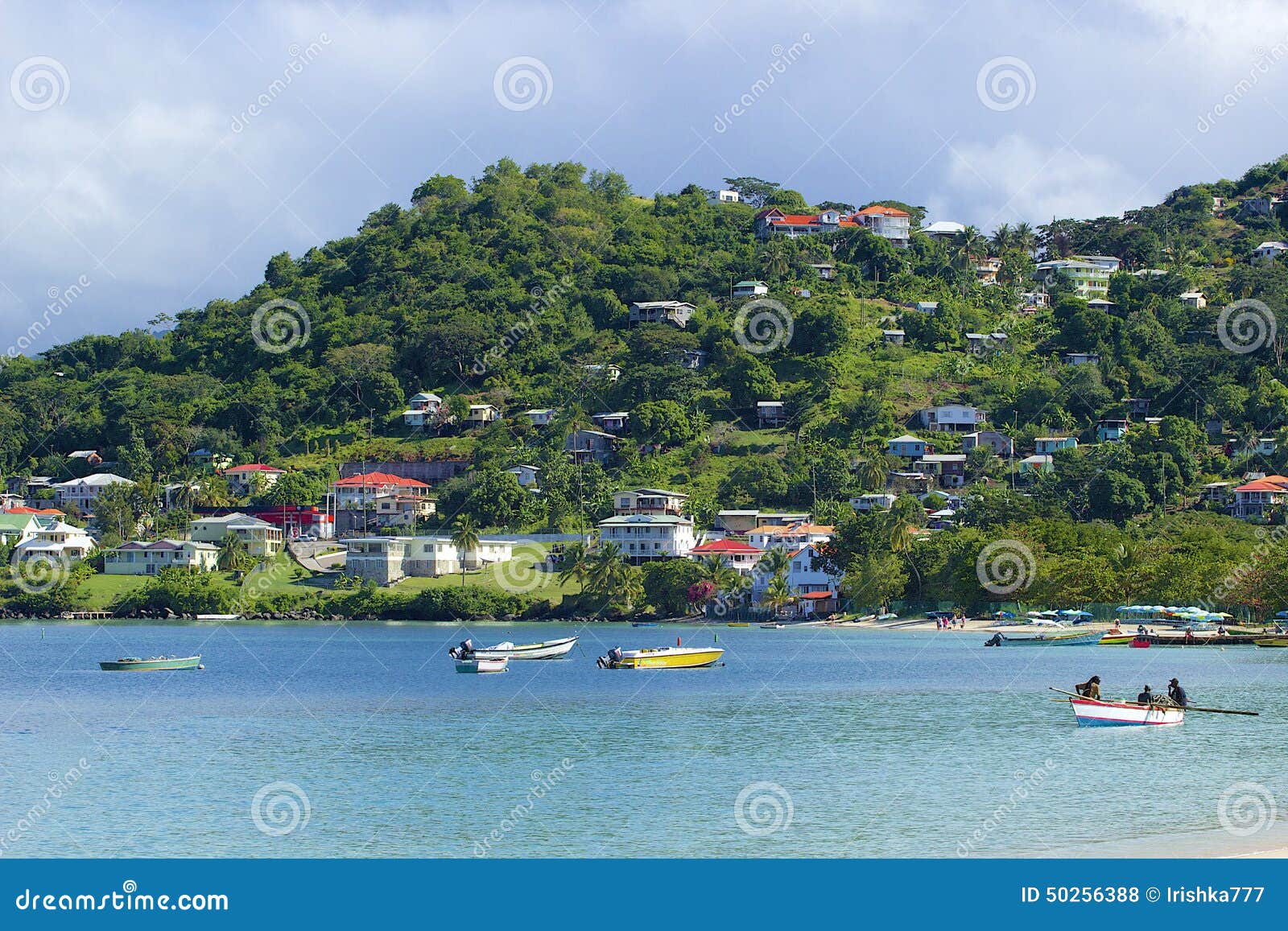 Panorama of Grenada, Caribbean Editorial Stock Photo Image of