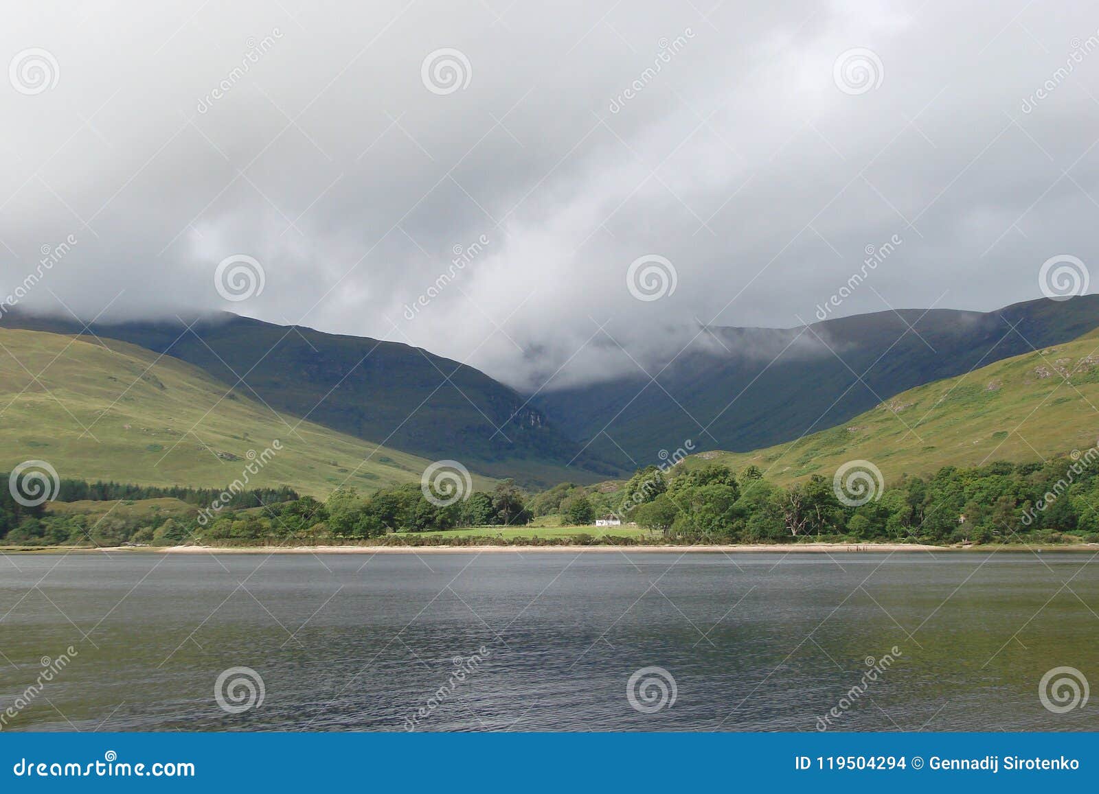 Natural Scenery of the Fjord of Western Scotland Near Fort William ...