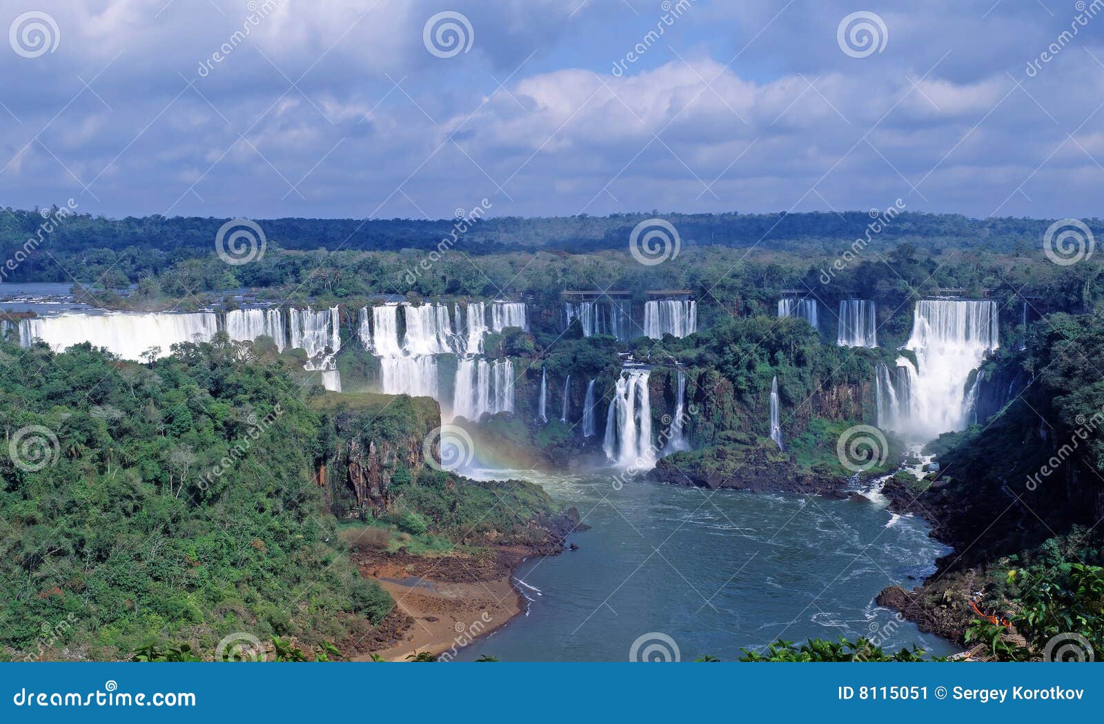 panorama iguacu falls