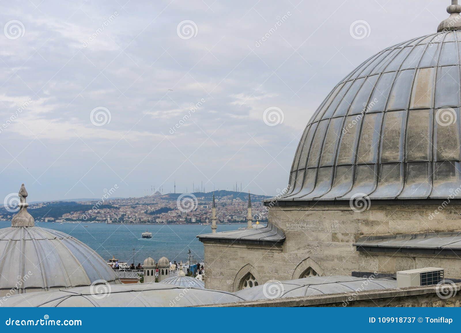 panorama of istambul from suleiman mosque. istambul, turkey.