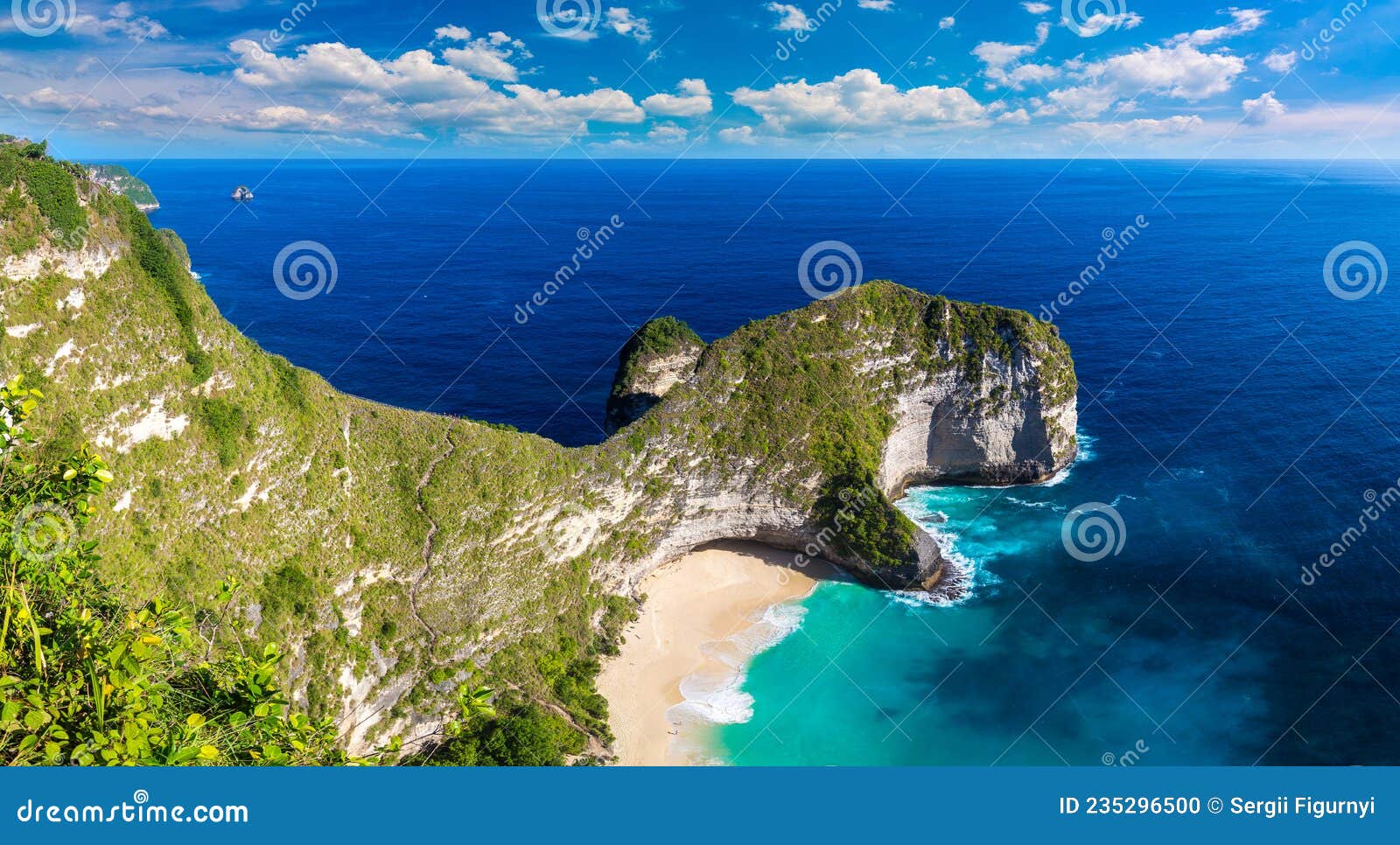 kelingking beach in nusa penida