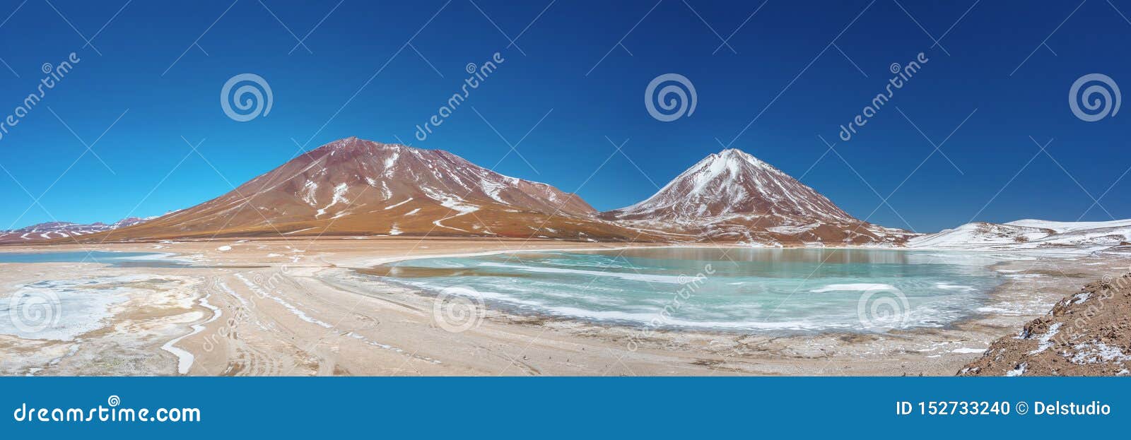 panorama of laguna verde, sud lipez province, potosi bolivia